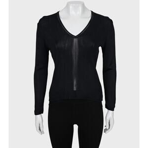 Paco Rabanne Black Viscose Knit Pullover - Sz. 38/ M